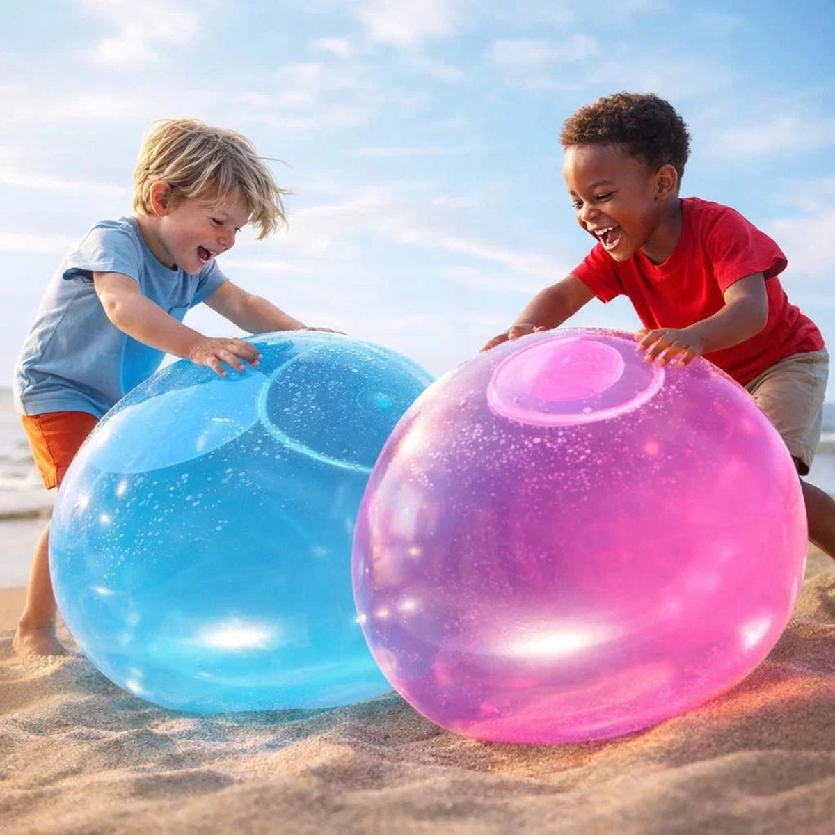 Inflatable Ball For Kids Tear-Resistant Tpr Outdoor Play - Image 1
