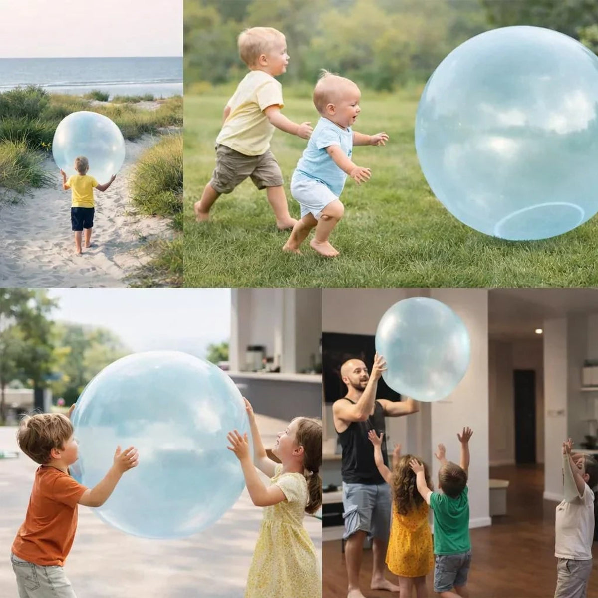 Inflatable Ball For Kids Tear-Resistant Tpr Outdoor Play - Image 4