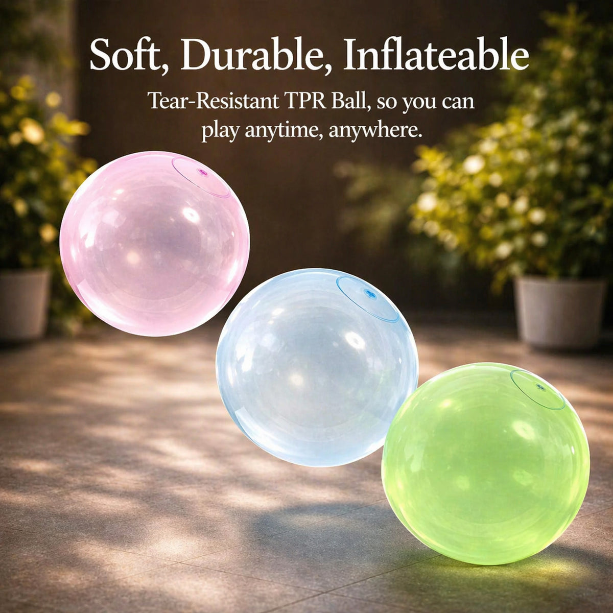 Inflatable Ball For Kids Tear-Resistant Tpr Outdoor Play - Image 8