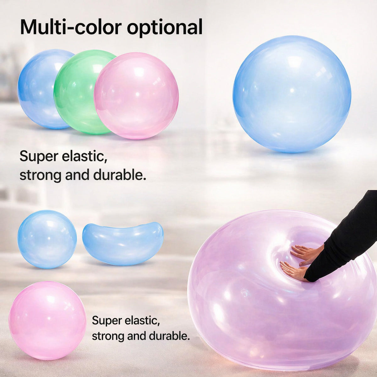 Inflatable Ball For Kids Tear-Resistant Tpr Outdoor Play - Image 9