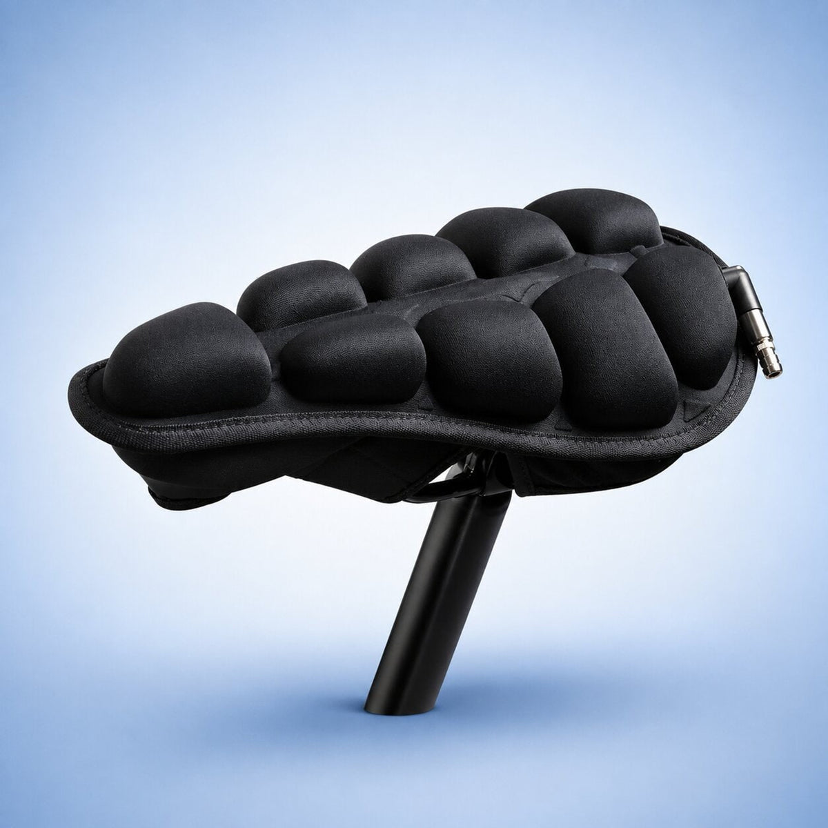 Inflatable Bike Seat Cover With Multiple Air Chambers And Elastic Straps - Image 2