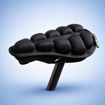 Inflatable Bike Seat Cover With Multiple Air Chambers And Elastic Straps - Image 2