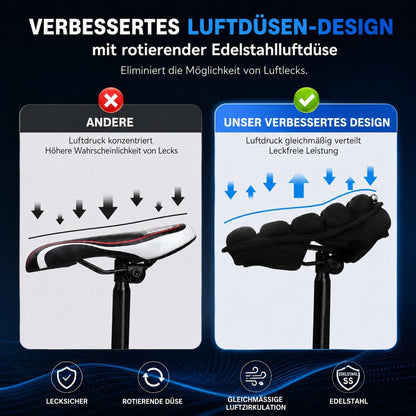 Inflatable Bike Seat Cover With Multiple Air Chambers And Elastic Straps - Image 12
