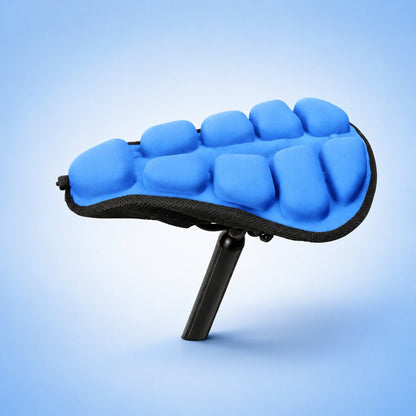 Inflatable Bike Seat Cover With Multiple Air Chambers And Elastic Straps - Image 3