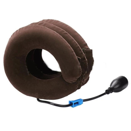 Inflatable Neck Traction Pillow With Three-Layer Adjustable Support And Hand Pump - Image 9