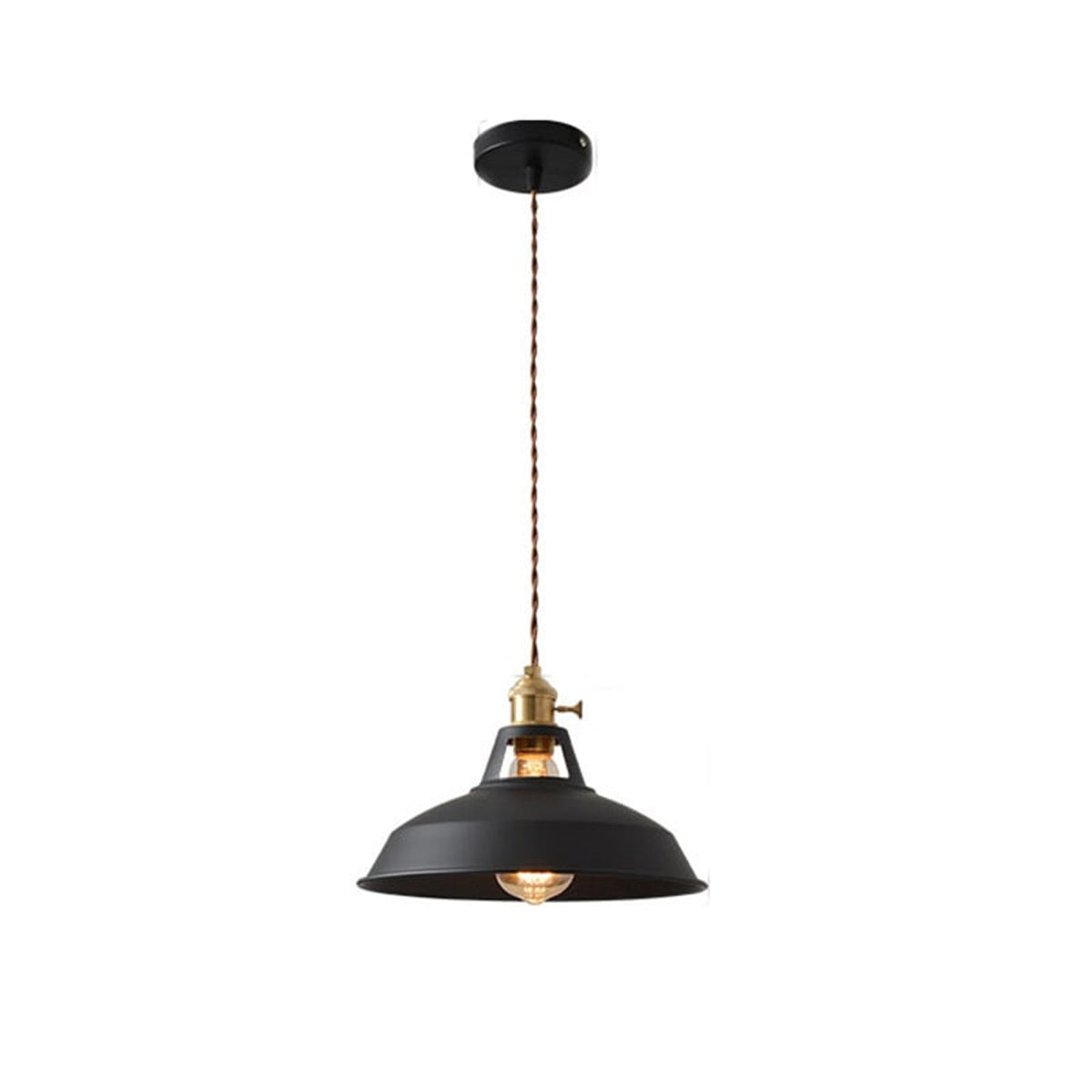 Iron Single Socket Pendant Lamp - Image 1