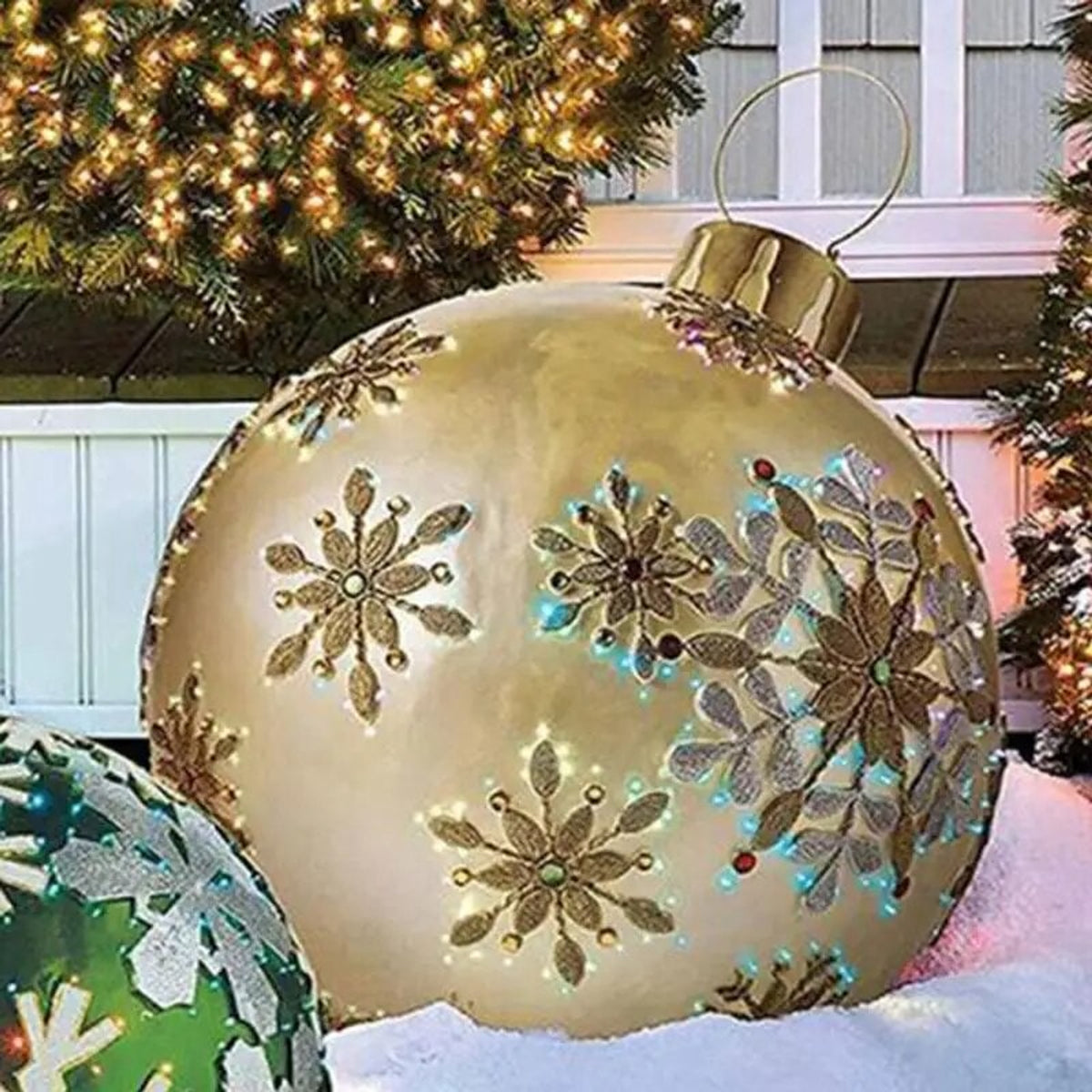 Jumbo Inflatable Christmas Ornaments With Weather-Resistant Outdoor Use - Image 7