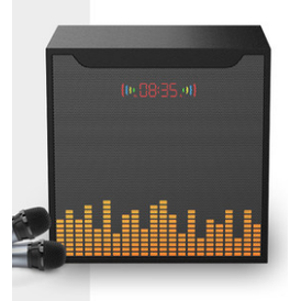 Karaoke Machine With Two Wireless Microphones For Home Singing - Image 2