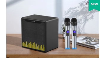 Karaoke Machine With Two Wireless Microphones For Home Singing - Image 6