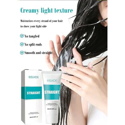 Keratin Smoothing Cream For Frizz- Silky Hair With Long-Lasting Results - Image 4