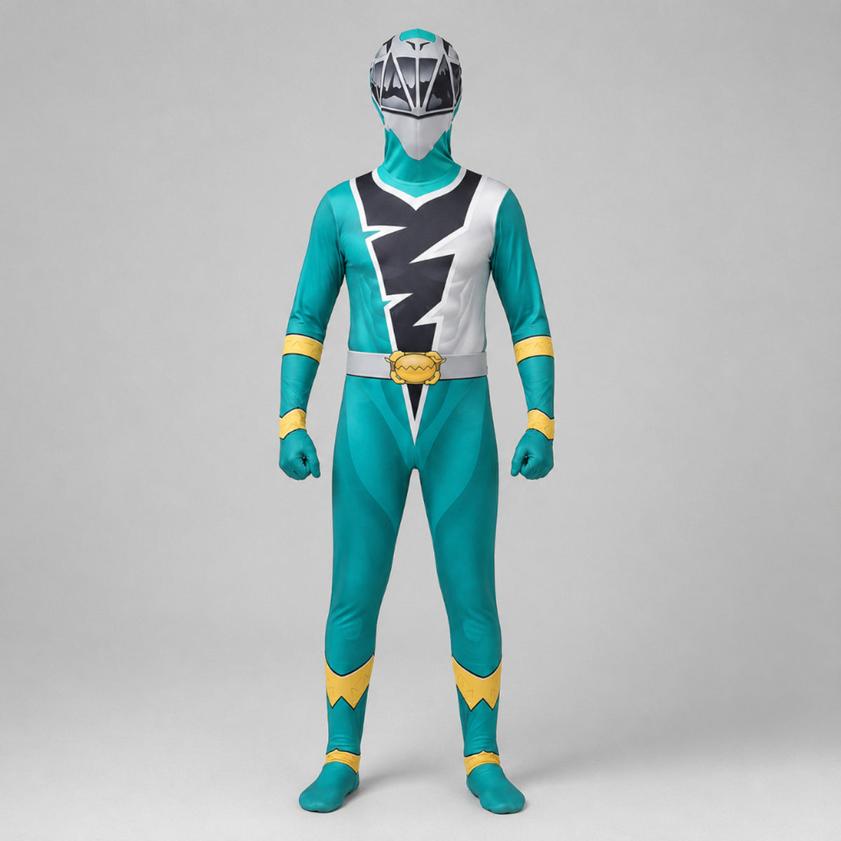 Kids' Halloween Costume Jumpsuit Superhero With Lightning Bolt Chest Panel Full-Body - Image 4
