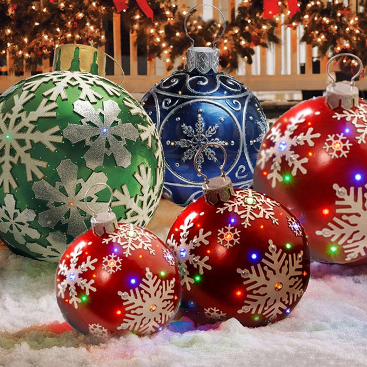 Large Inflatable Christmas Ornament Outdoor Decoration - Image 1