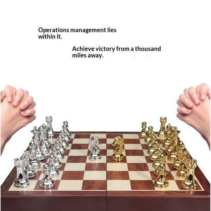 Large Metal Chess Set With Acrylic Pieces - Image 8