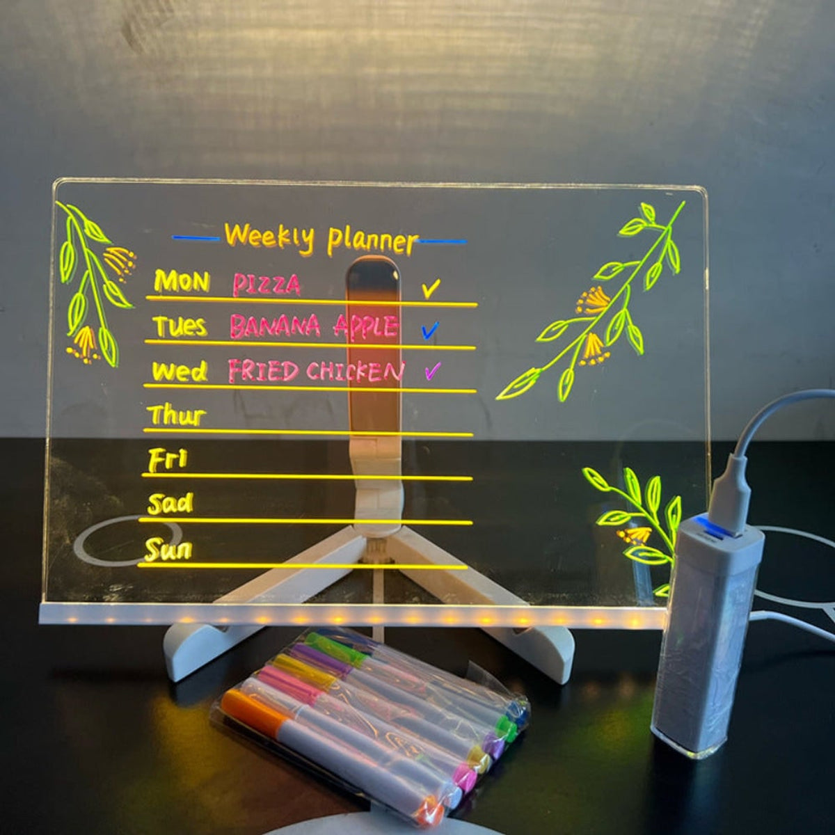 LED Drawing Board For Kids Illuminated Creative Writing Tablet With Reusable Surface - Image 4