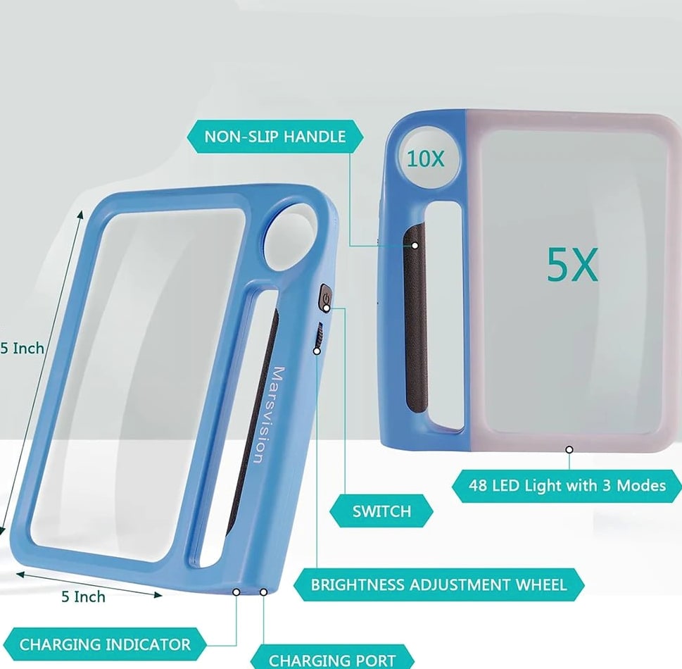 LED Magnifying Glass With 5x & 10x Magnification 48 Leds And USB - Image 9