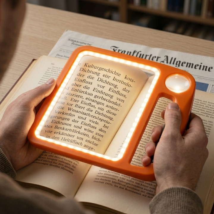 LED Magnifying Lamp With 5X Reading Magnifier - Image 1