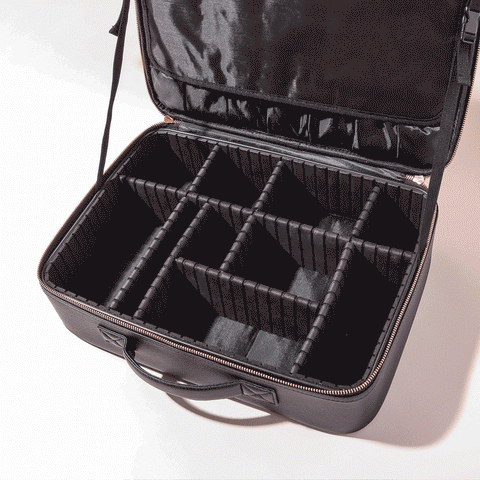 LED Makeup Case With Integrated Mirror And Adjustable Brightness On-The-Go Styling - Image 8
