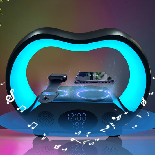 LED Table Lamp With Wireless Charging And Bluetooth Speaker - Image 2