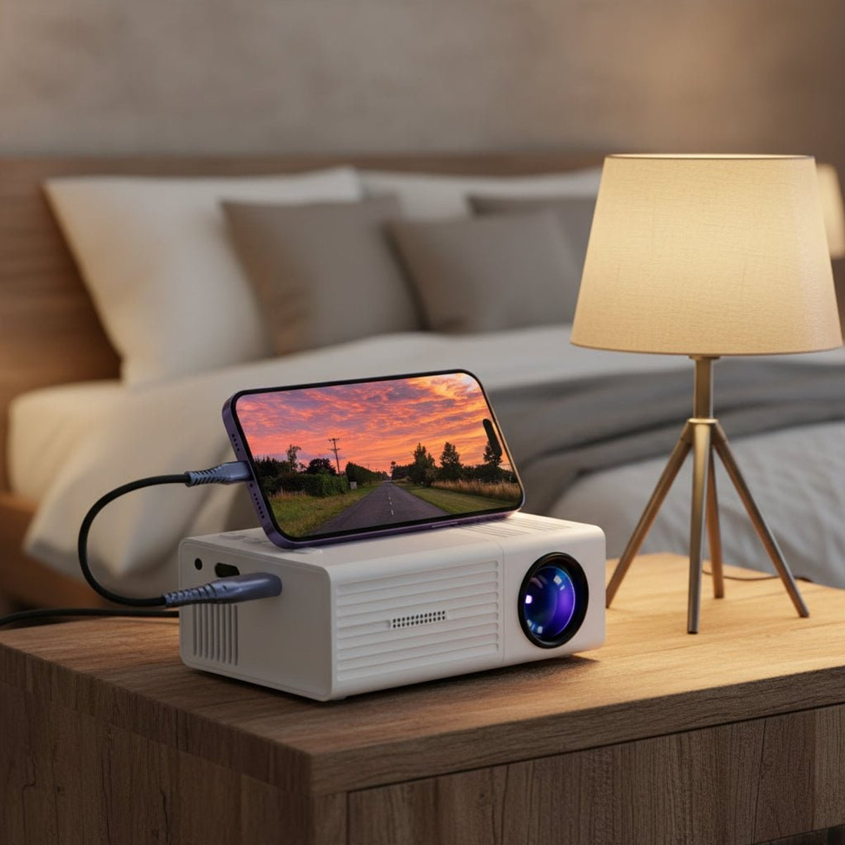Leinwandia Mini Portable Projector For Home Cinema And Gaming - Image 7