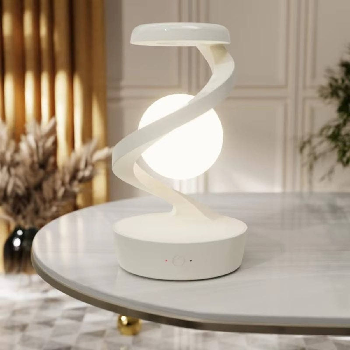 Levitating Moon Lamp With Wireless Charging Base - Image 8