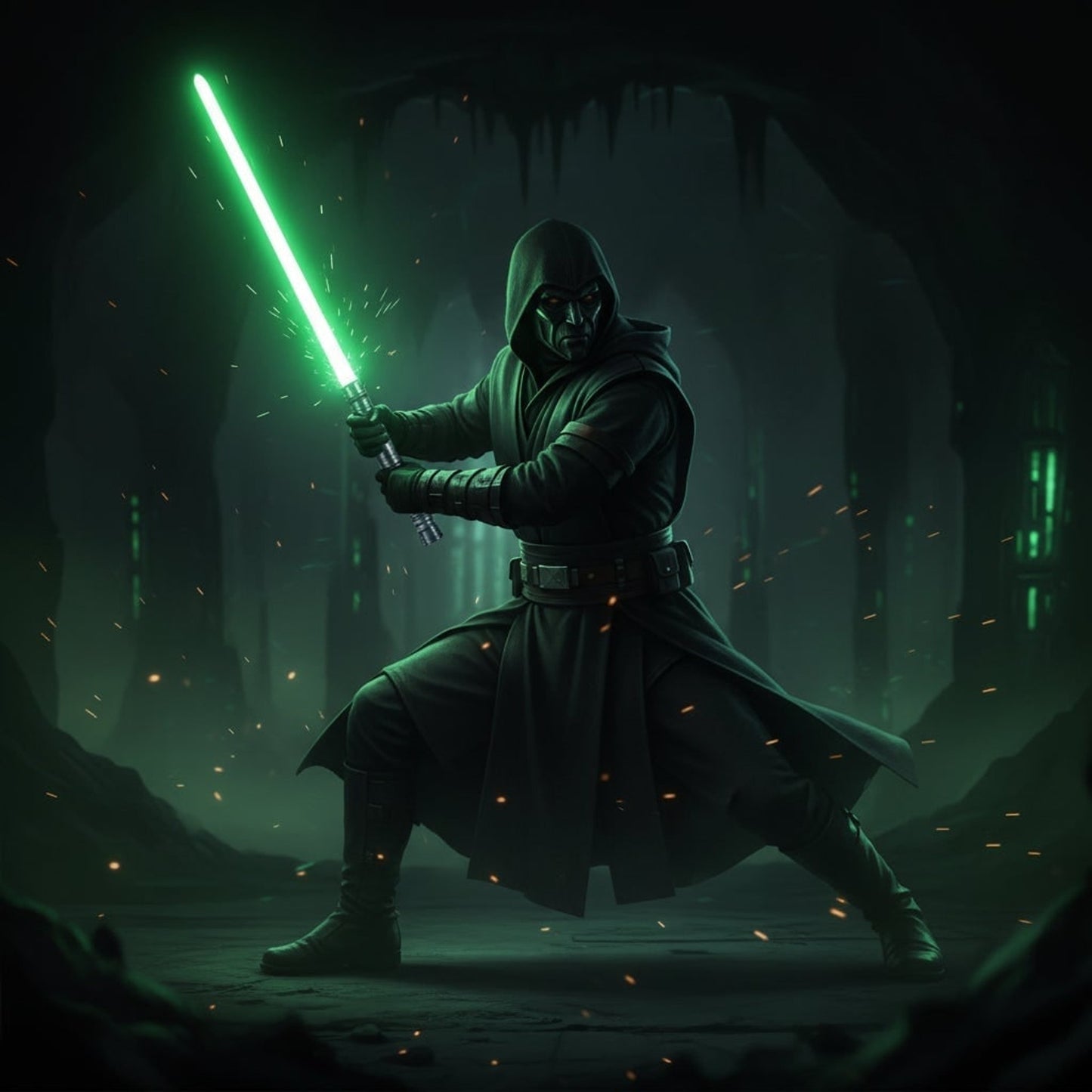 Light Up Lightsaber Halloween Toy Up Sword Glowing Rgb LED Effect - Image 1