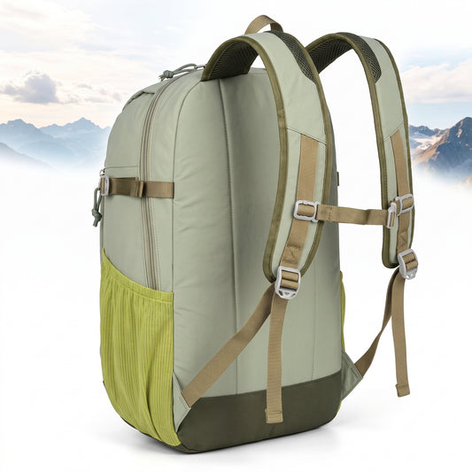 Lightweight Backpack with Adjustable Travel Design and Zippered Front - angle