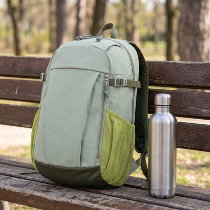 Lightweight Backpack with Adjustable Travel Design and Zippered Front - scale