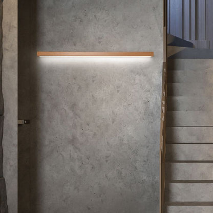 Linear LED Wall Sconce With Wooden Frame - Image 7