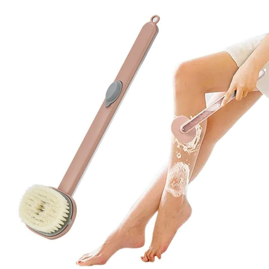 Long Handle Back Scrubber With Built-In Gel Dispenser For Shower - Image 1