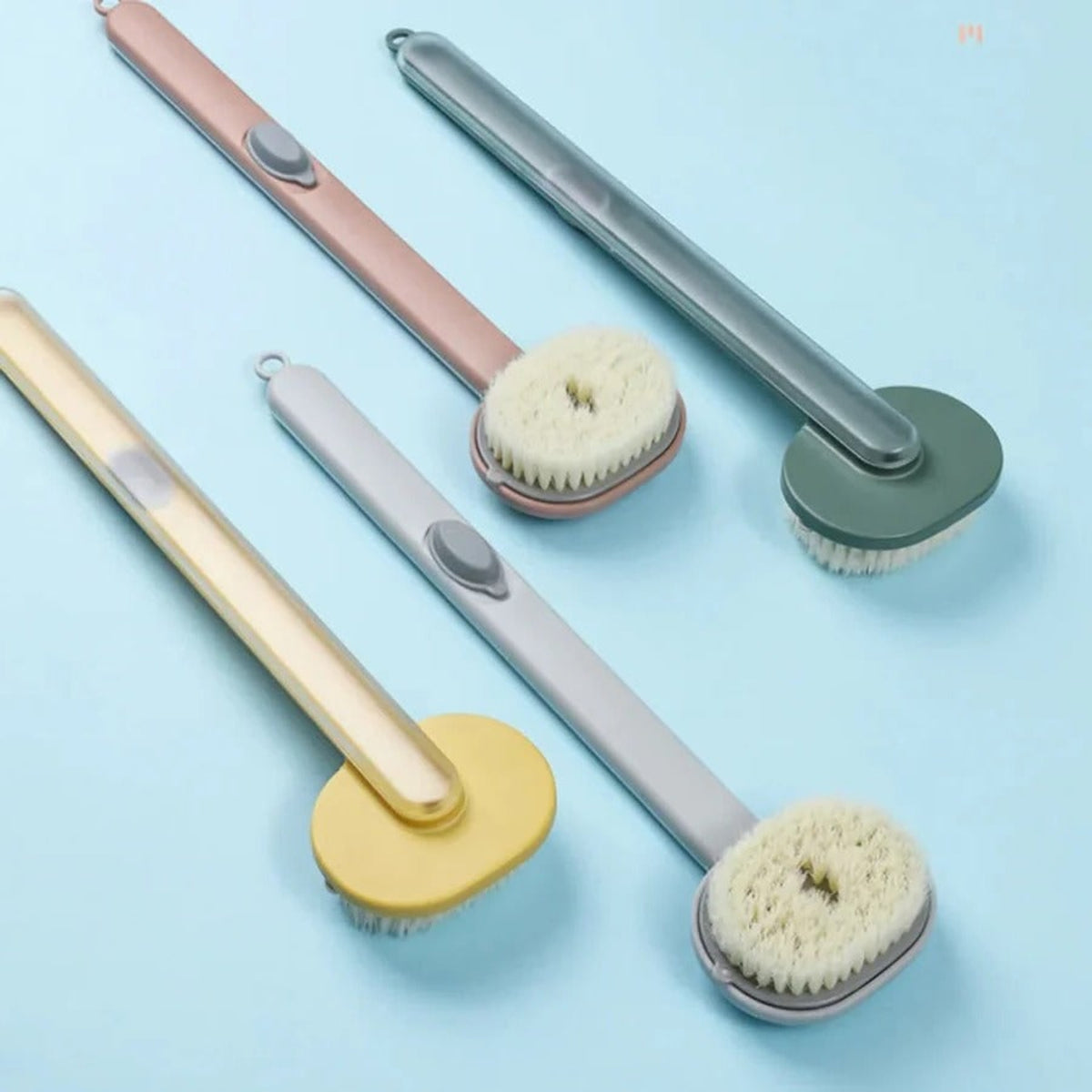 Long Handle Back Scrubber With Built-In Gel Dispenser For Shower - Image 8