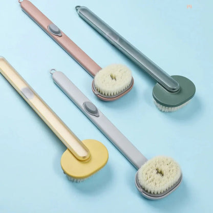 Long Handle Back Scrubber With Built-In Gel Dispenser For Shower - Image 8