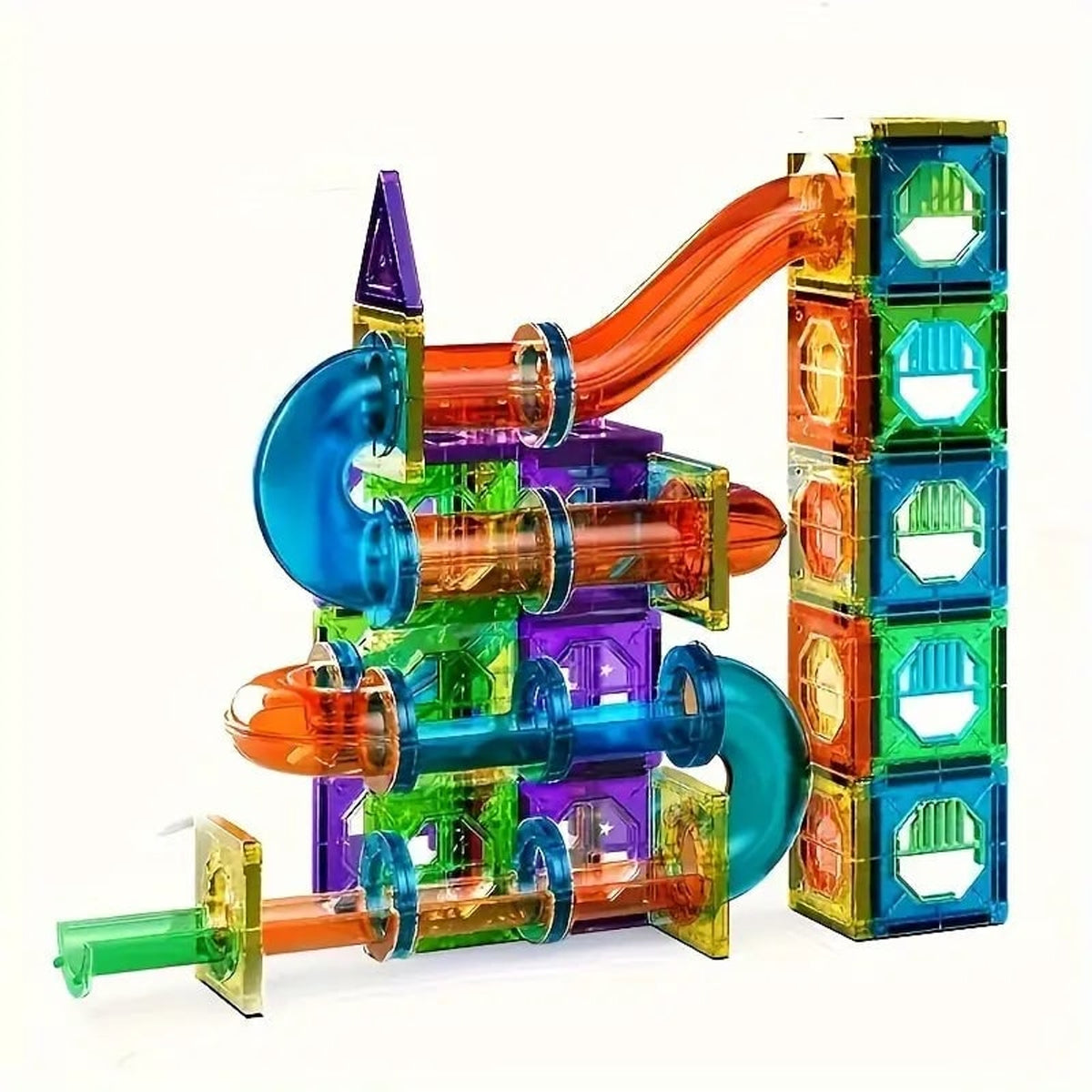 Magnetic Building Blocks 69-Piece Colourful Stem Construction Set For Kids - Image 1
