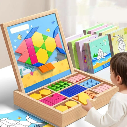 Magnetic Building Blocks For Kids -Piece Stem Toy With Wooden Pieces And Storage Box - Image 6