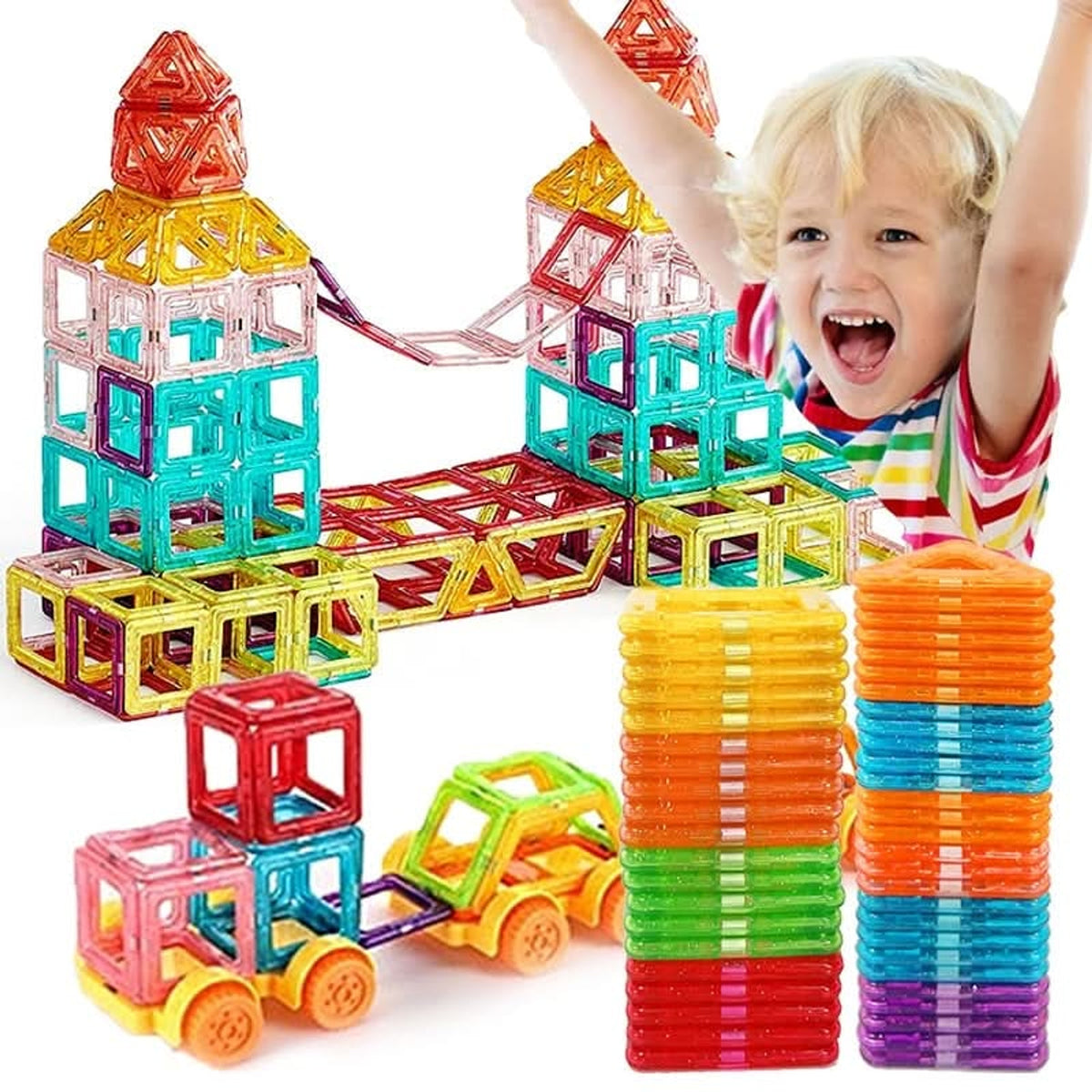 Magnetic Building Blocks Set For Creative Play Ages 4+ - Image 5