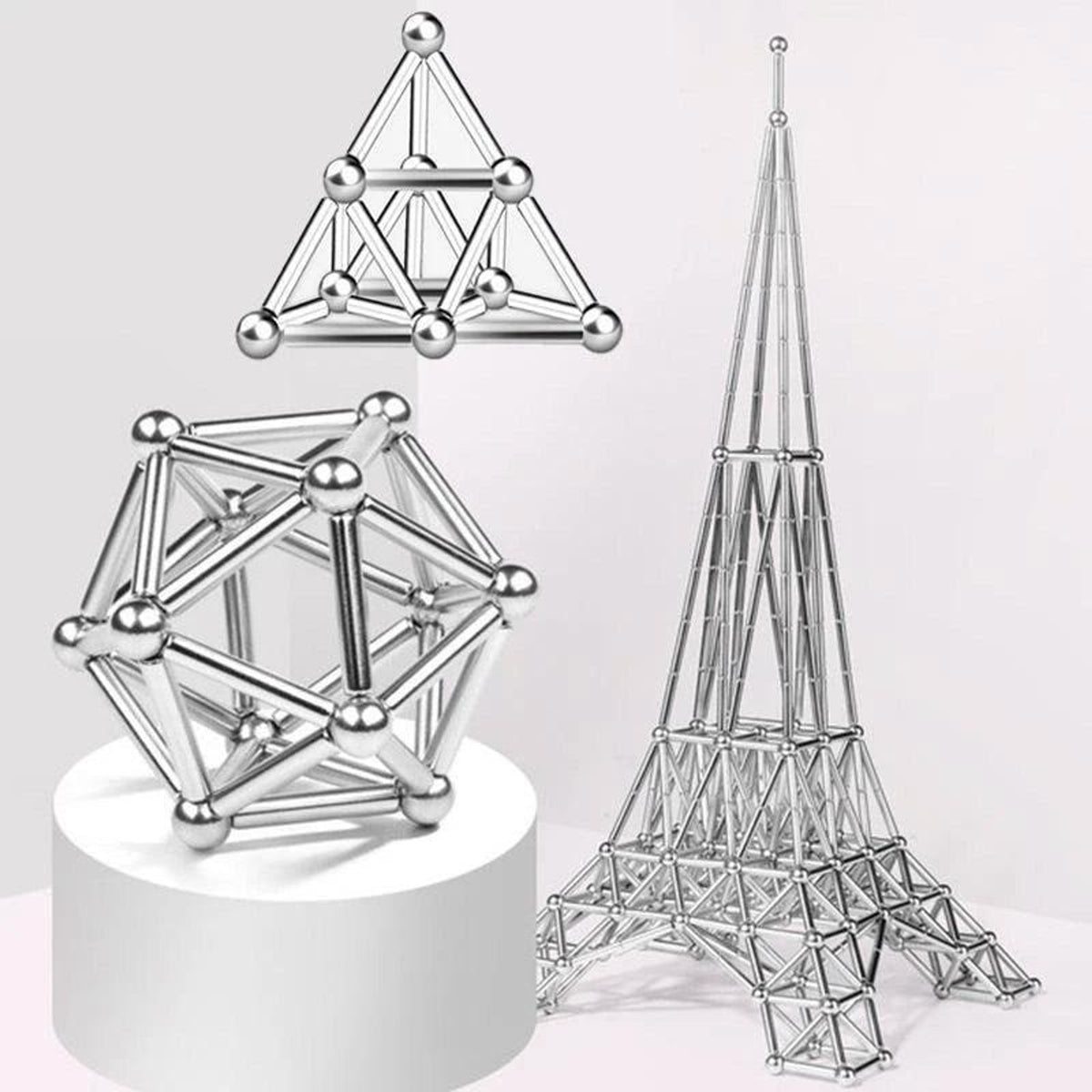 Magnetic Building Rods And Balls Stem Toy - Image 8