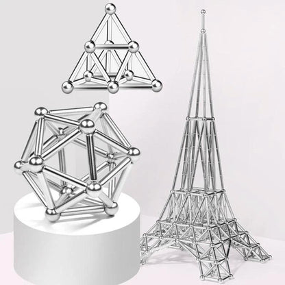 Magnetic Building Rods And Balls Stem Toy - Image 8