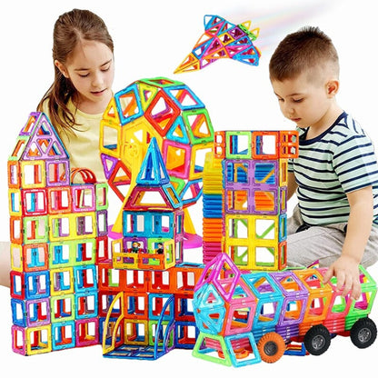 Magnetic Building Tiles Creative & Educational Toy For Children - Image 1