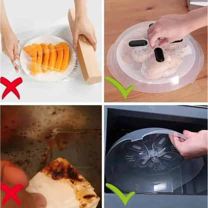 Magnetic Microwave Splatter Cover With Steam Vents For Even Heating - Image 5