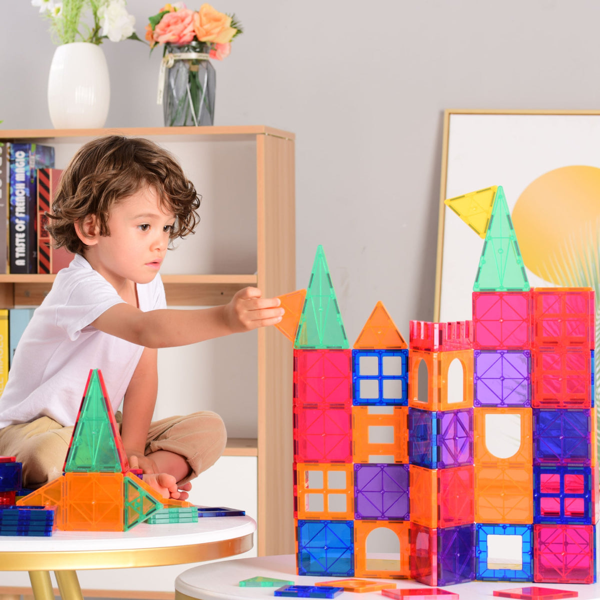 Magnetic Tiles Building Blocks Creative Construction Toy For Kids - Image 5