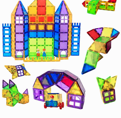 Magnetic Tiles Building Blocks Creative Construction Toy For Kids - Image 7