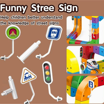 Magnetic Train Track Toy With 3D Snap-Together Track System For Kids - Image 8