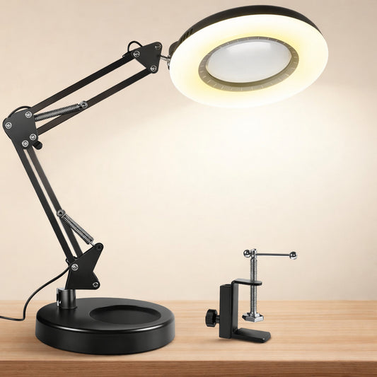 Magnifying Lamp With Ring Light And Adjustable Arm - Image 1