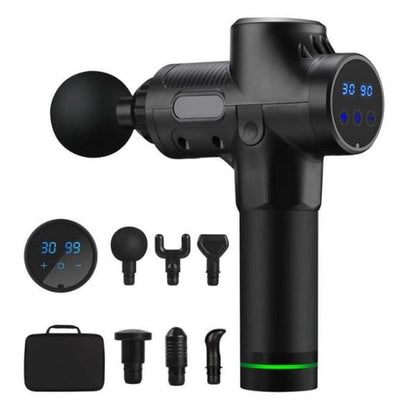 Massage Gun With 20 Speed Levels And Six Massage Heads To Prevent Fasciitis - Image 3