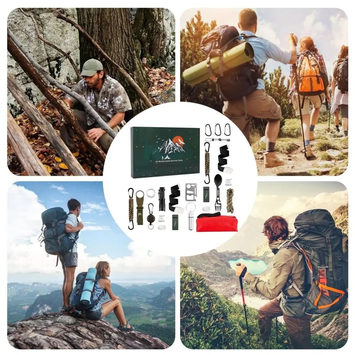 Men's Christmas Advent Calendar With 24 Outdoor Tools For Adventure - Image 6