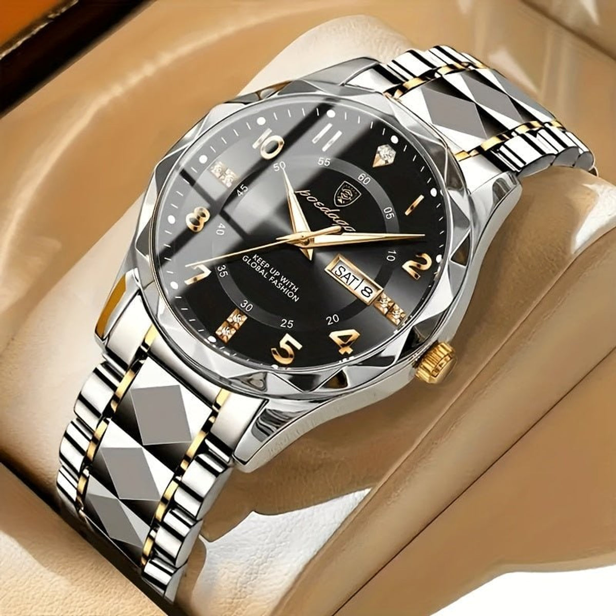 Men's Sports Watch with Secure Dress Design and Dial - Image 3