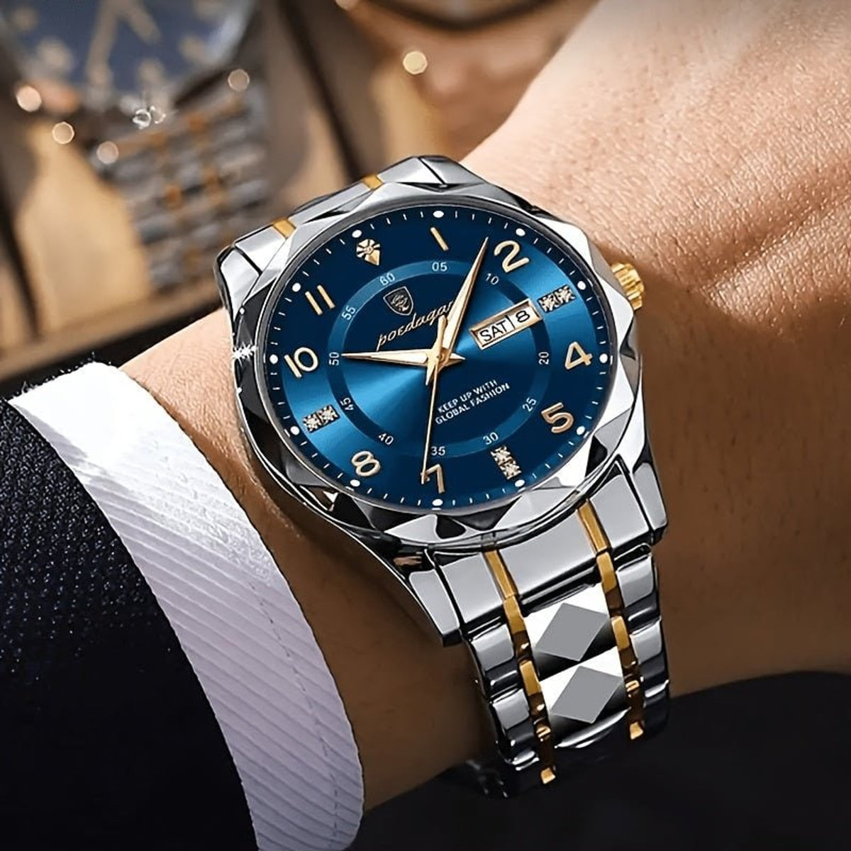 Men's Sports Watch with Secure Dress Design and Dial - Image 4