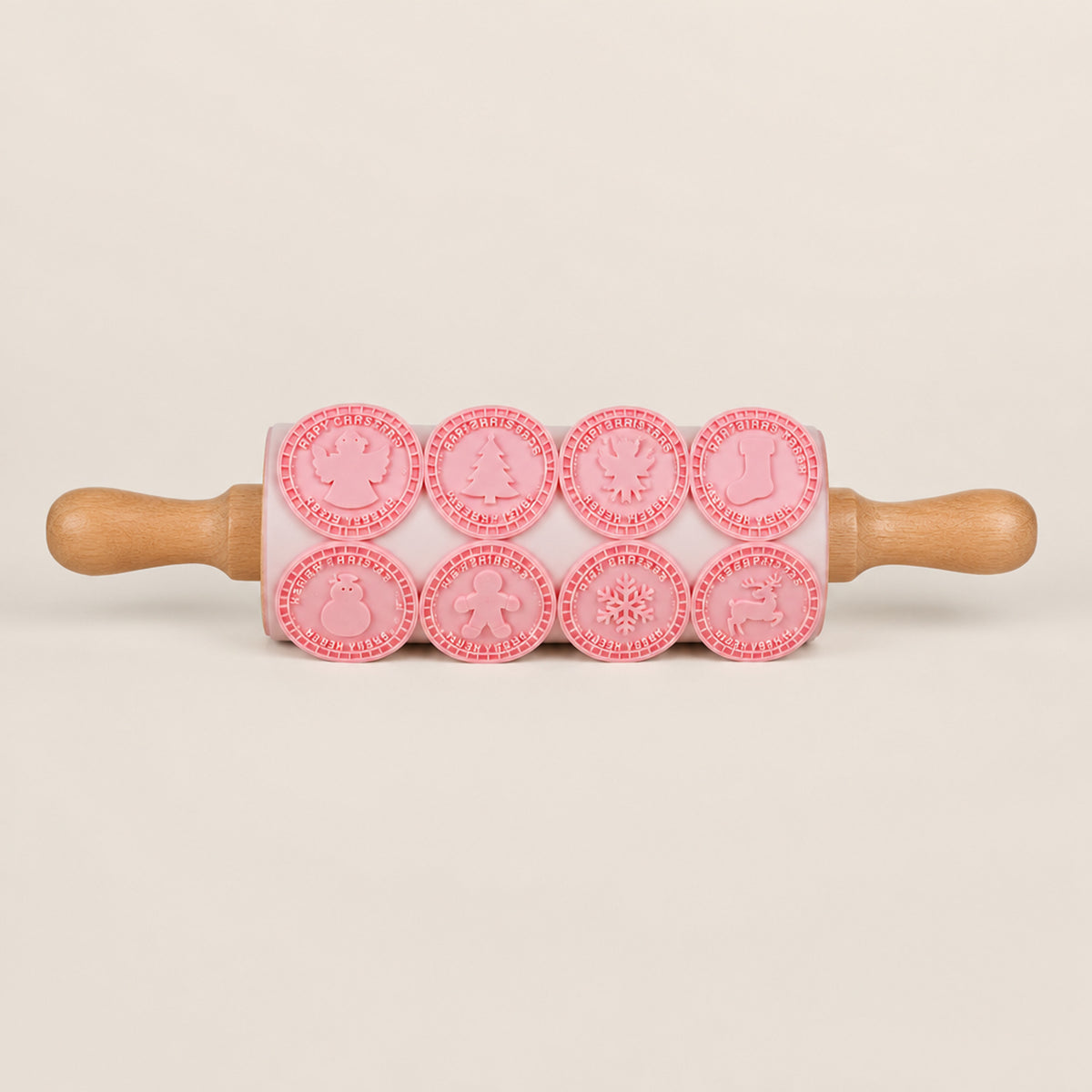 Merrymould 3D Embossing Christmas Cookie Stamp Set With 9 Festive Designs - Image 8