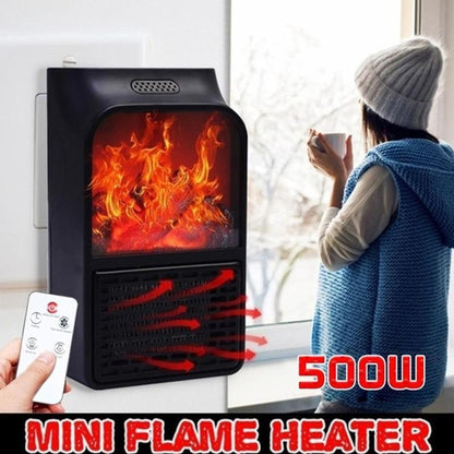 Mini Electric Fireplace Warmer For Instant Cosy Heat - Image 3