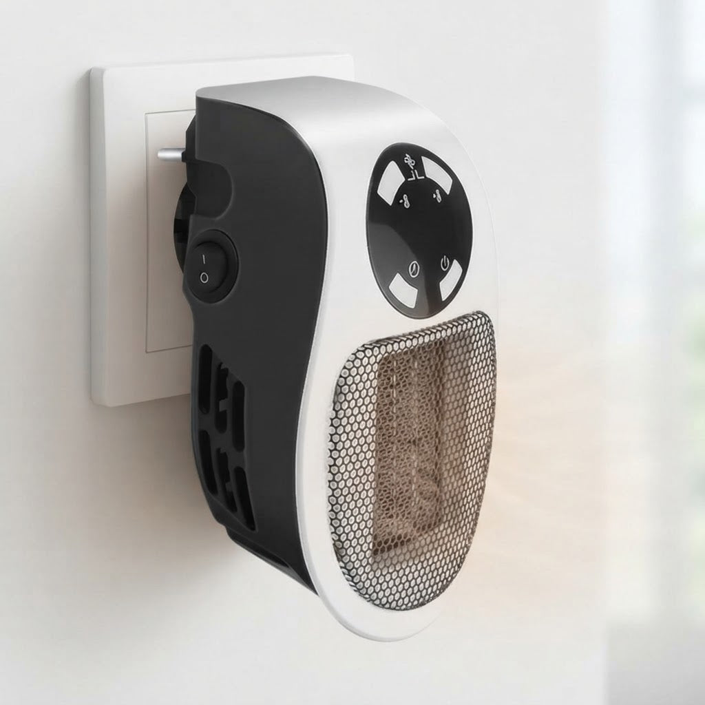 Mini Electric Heater With 12-Hour Timer Remote Control And Thermostat 15–32°C - Image 1