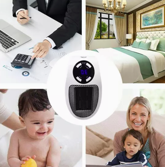 Mini Electric Heater With 12-Hour Timer Remote Control And Thermostat 15–32°C - Image 7